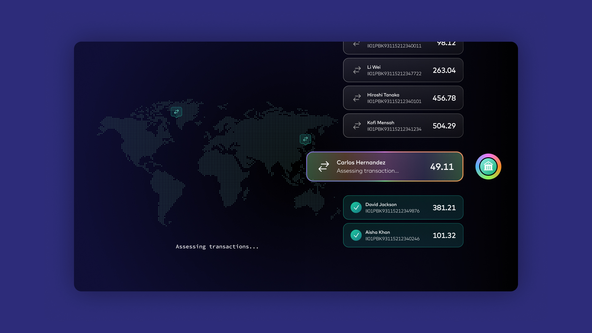 Image of an anti-fraud model running against real-time transactions