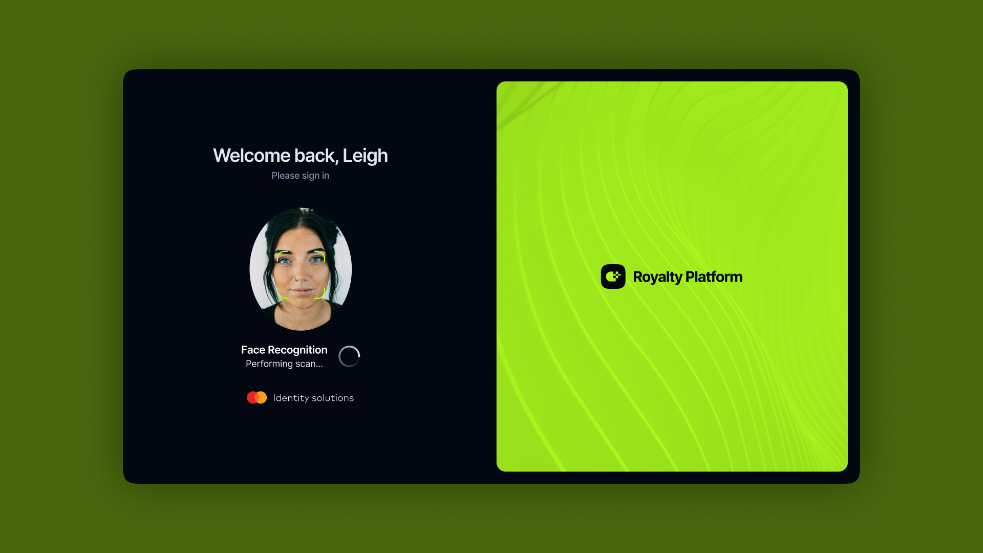 Image of a screen depicting a royalties payment software concept